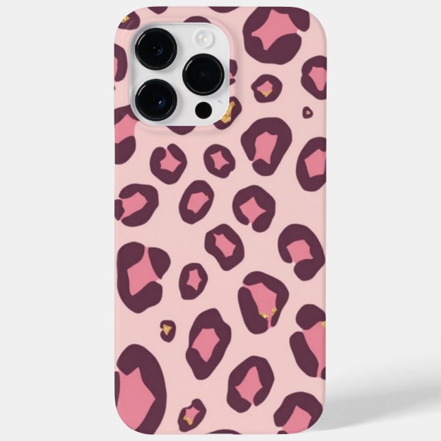 Pastel Leopard Skriv ut iphone case (Baksida)