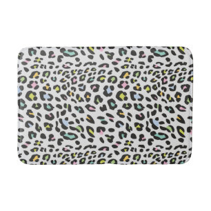 Pastel Leopard Spot Mönster Badrumsmatta