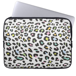 Pastel Leopard Spot Mönster Laptop Fodral