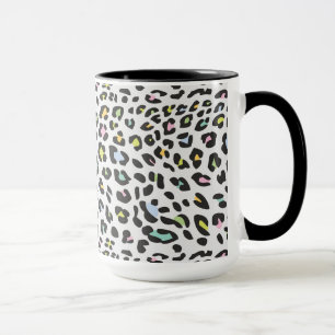 Pastel Leopard Spot Mönster Mugg