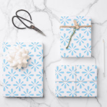 Pastel Light Blue Blommigt Elegant bröllop