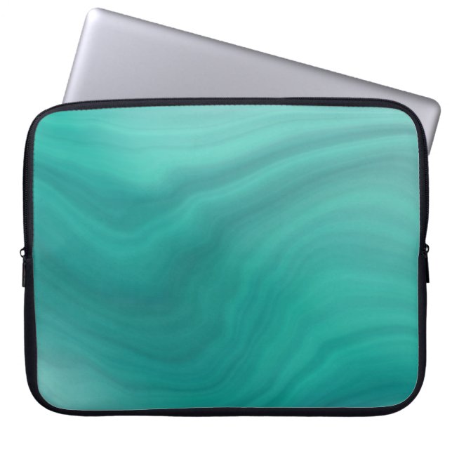 Pastel Light Turcos Abstrakt Laptop Fodral (Framsidan)