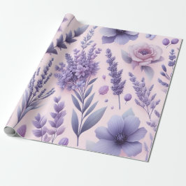 Pastel Lila Aesthetic Lavender Flower Presentpapper