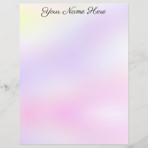 Pastel Lila and Rosa Stationery