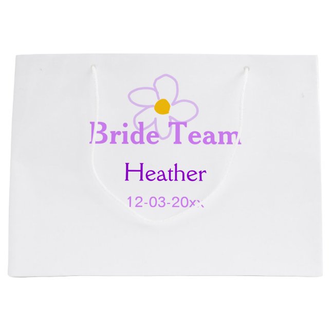 Pastel lila blombridesmaid brude team boho mo (Framsidan)