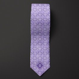 Pastel Lila Blommigt Inspired Monogram Slips