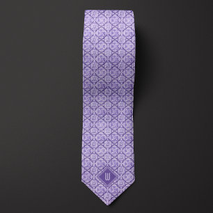 Pastel Lila Blommigt Inspired Monogram Slips