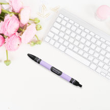 Pastel Lila Färg Crayon Wrap Monogram