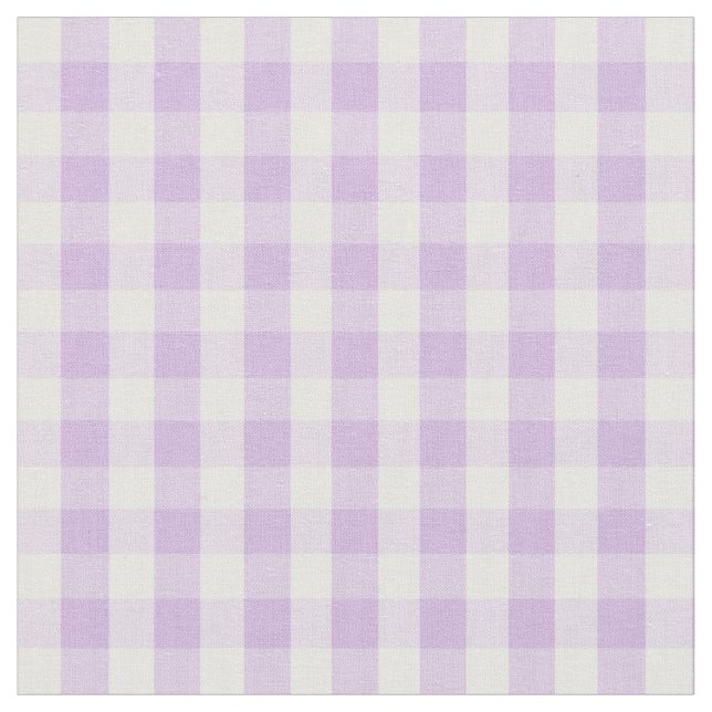 Pastel Lila Gingham Mönster Tyg (Närbild)