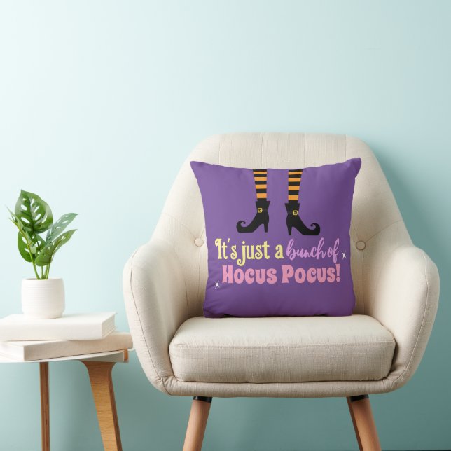 Pastel Lila Hocus Pocus Halloween Witch Leg Kudde (Stol)