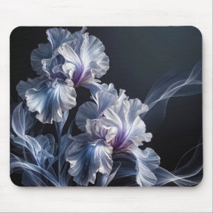 Pastel Lila Iris Blommar Musmatta