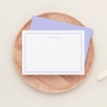 Pastel Lila Minimalist Monogram två Gräns Anteckningskort<br><div class="desc">Enkel Pastel lila Minimalist Monogram Två Gräns Note Card-perfekt för chefer,  konsulter,  professioneller eller affärsmän.</div>