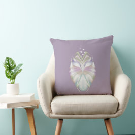 Pastel Lila Oracle Uggla 2 Kolla in ett Kudde