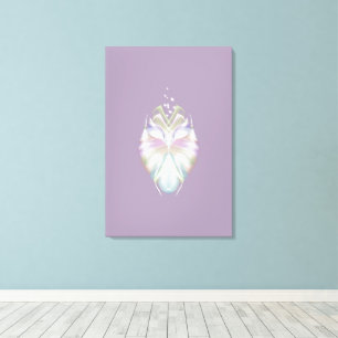 Pastel Lila Oracle Uggla Canvastryck