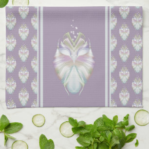 Pastel Lila Oracle Uggla Kökshandduk