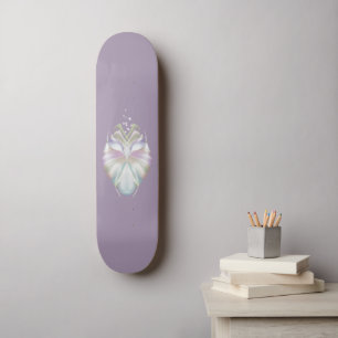 Pastel Lila Oracle Uggla Mini Skateboard Bräda 18,5 Cm