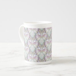 Pastel Lila Oracle Uggla Mönster Benporslin Mugg