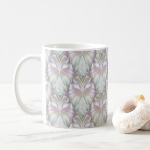 Pastel Lila Oracle Uggla Mönster Kaffemugg