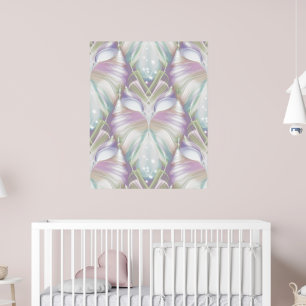 Pastel Lila Oracle Uggla Mönster Poster