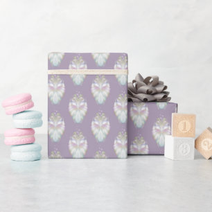Pastel Lila Oracle Uggla Mönster Presentpapper