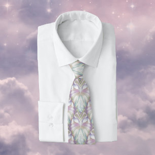 Pastel Lila Oracle Uggla Mönster Slips