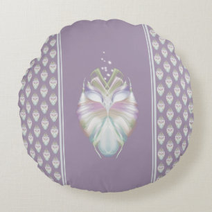 Pastel Lila Oracle Uggla Rund Kudde