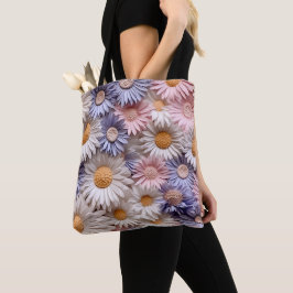 PASTEL LILA ROSA PEACH WHITE DAISY FLOWES TYGKASSE