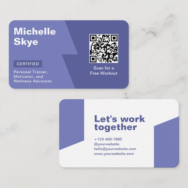 Pastel Lila Royal Lila Färg Stil Visitkort (Fram/baksida)