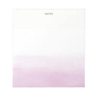 Pastel Lila Watercolor Ombre Chic Personlig Anteckningsblock