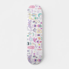 Pastel Lila Witch Designer Skateboard Deck