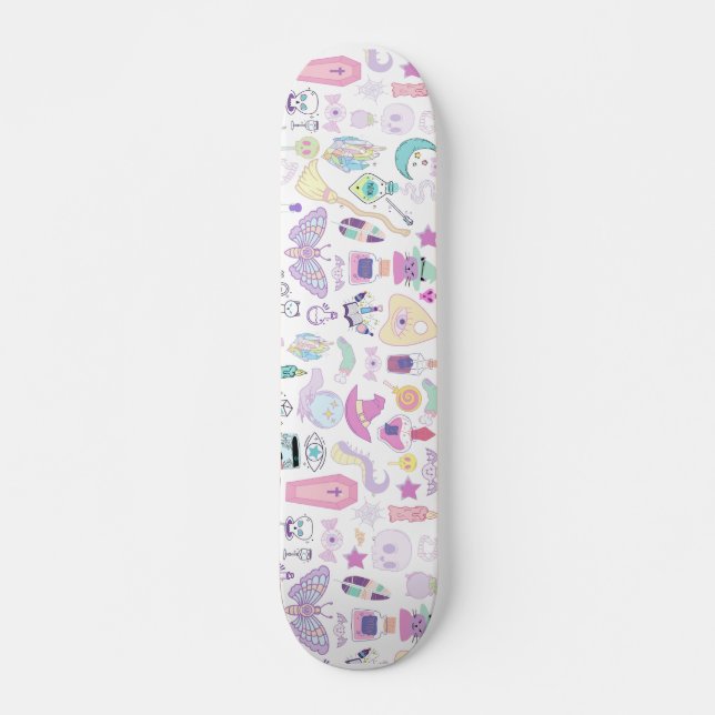 Pastel Lila Witch Designer Skateboard Deck (Framsida)
