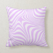 Pastel Lilac Lila Vågigt Groovy Linjer Mönster