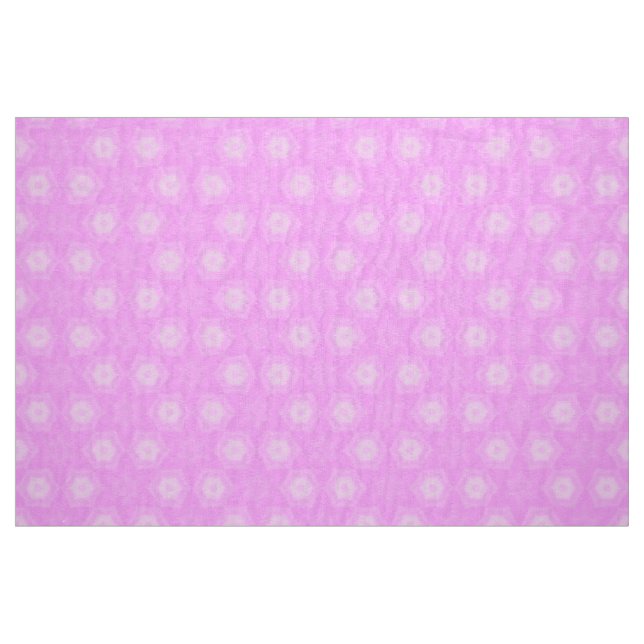 Pastel Lilac Lila White Star Upprepande Mönster Tyg (Fat Quarter)