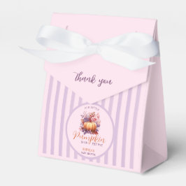 Pastel Lilac Little Pumpkin Baby Shower Presentaskar