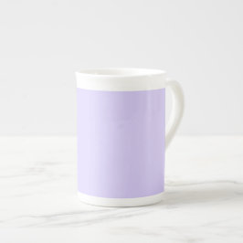 Pastel Lilac Solid Färg | Klassisk | ELEGANT Benporslin Mugg