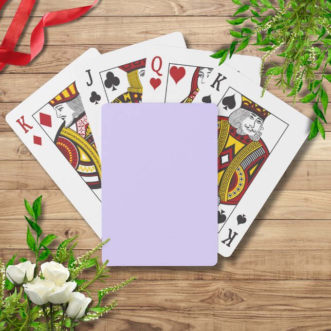 Pastel Lilac Solid Färg | Klassisk | ELEGANT Casinokort (Skapare uppladdad)
