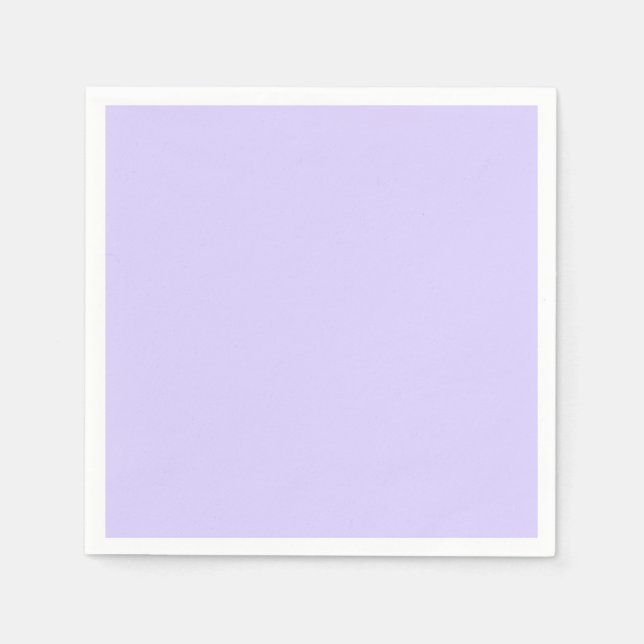 Pastel Lilac Solid Färg | Klassisk | ELEGANT Pappersservett (Framsidan)