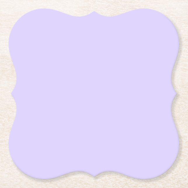 Pastel Lilac Solid Färg | Klassisk | ELEGANT Underlägg Papper (Framsida)