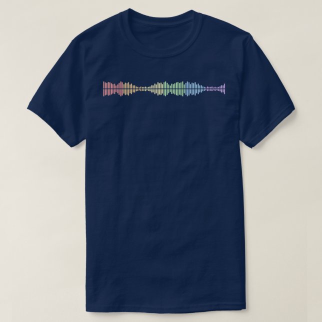 Pastel Linjer Rainbow Subtle Pride LGBT Gay pride  T Shirt (Design framsida)