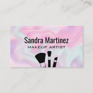 Pastel Liquid Background Visitkort