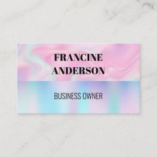 Pastel Liquid Background Visitkort