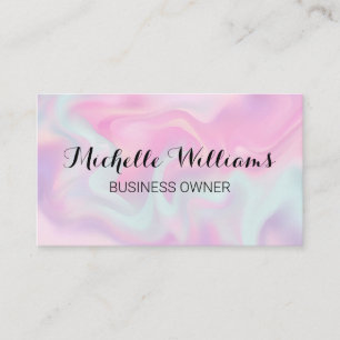 Pastel Liquid Background Visitkort