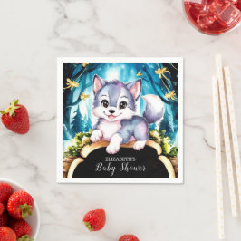 Pastel Little Varg Baby Shower Pappersservett