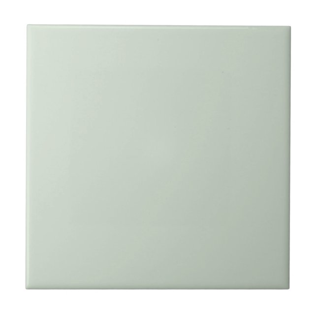 Pastel Ljust grönt Solid Färg Tile Kakelplatta (Framsidan)