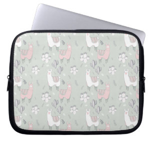 Pastel Llama Mönster Laptop Fodral