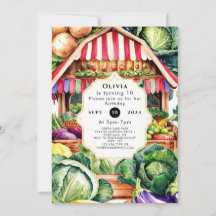 Pastel Locally Grown Farmers Market Birthday