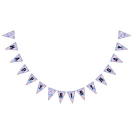Pastel Lofi Blommigt Bunting Flaggor