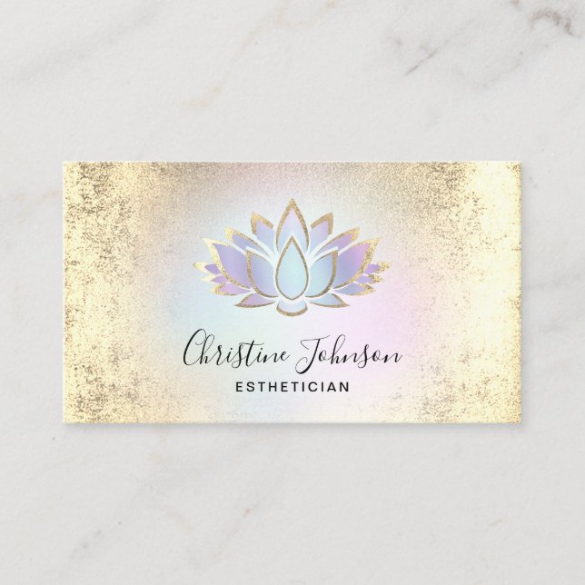 Pastel Lotus logotyp Visitkort (Framsida)