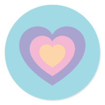 pastel love heart