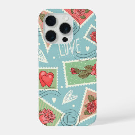 Pastel Love Hearts Floral Phone Case